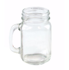Glass Drinking Jar With Handle 450ml Summer Jam Jars Cocktail Iced Coffee Mug
