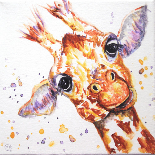Giraffe wall art - giraffe,