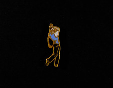Vintage Enamel Golf Player Pin