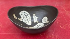 Waltraud oak pottery bowl