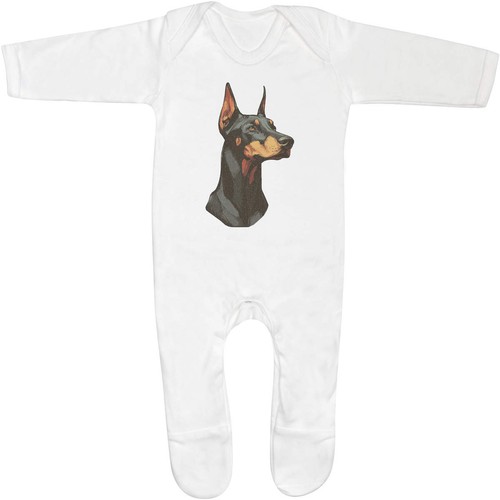 Doberman dog portrait baby - 'doberman,