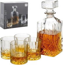 Whiskey Decanter Set, 5 Pcs -
