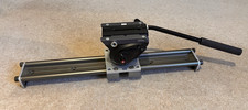 50cm Camera Slider with Manfrotto MVH500AH Fluid Head – Smooth & Silent