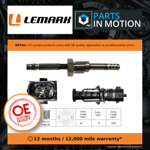 Exhaust temperature sensor - exhaust,