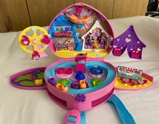Polly Pocket Tiny Mighty Theme Park Heart Backpack Carry Case Fairground
