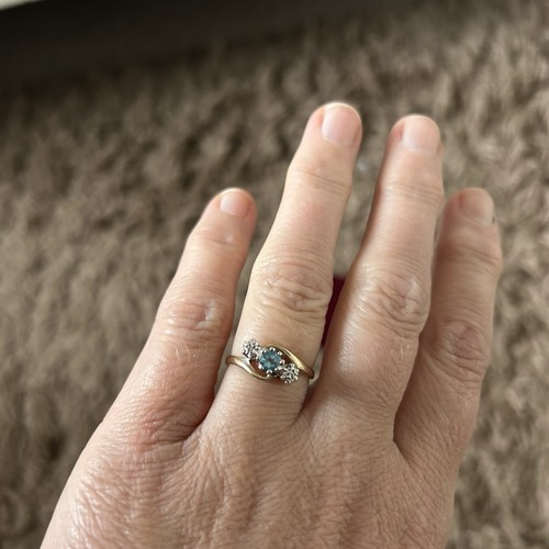 Blue topaz and - topaz, diamond