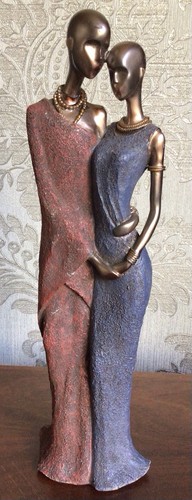 Beautiful african couple resin - couple,