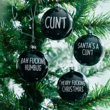Set of 4 Christmas Rude
