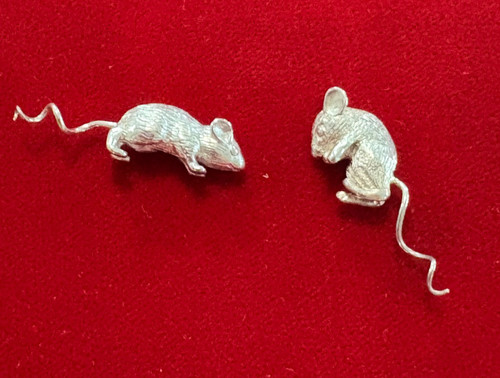 Stunning pair solid silver - pair, of