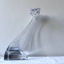 Modernist Clear Crystal Glass