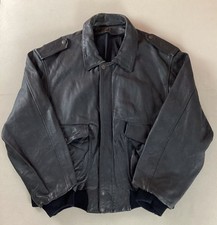 Vintage leather flight jacket - vintage,