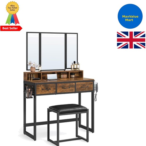 Dressing table with mirror - table,