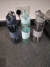 sports drinks bottles X3 used (clean)