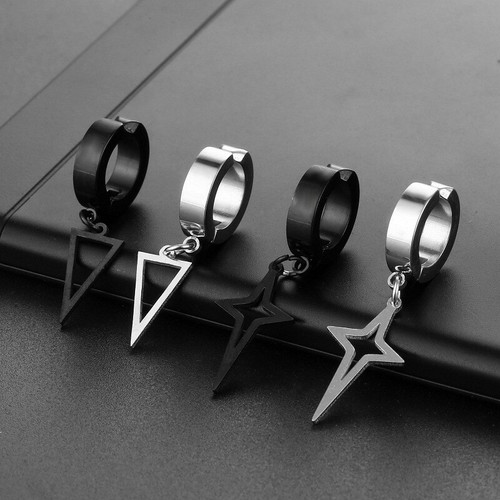 Pair men women dangle ear - women, cuff