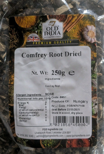 250g comfrey root herb dried - comfrey,