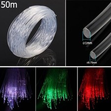 New Clear  Plastic  Fiber Optic Cable  Led Light  End Glow  PMMA