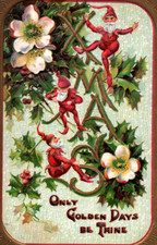 Antique Elves Elf Christmas