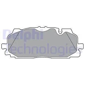 Front rear brake pad set - front, /