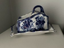 Vintage blue white - vintage, dish