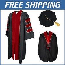 Red Doctoral Graduation Gown