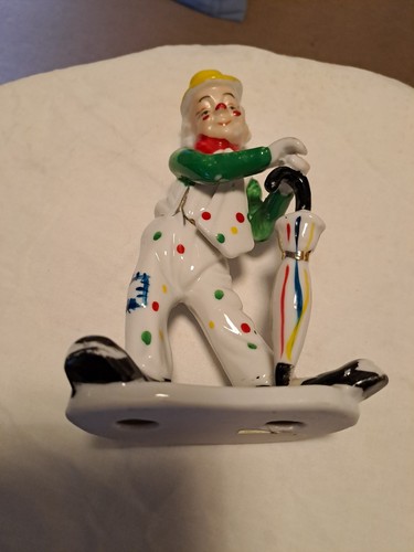 Vintage porcelain clown - vintage, with