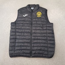 Greenock Morton Mens Gilet Large Black Bodywarmer Jacket Football Scotland Joma