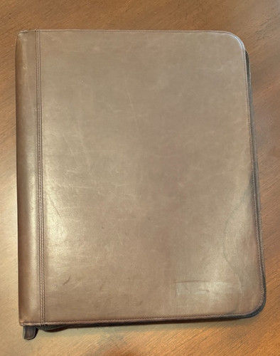 Coach brown leather writing - coach,