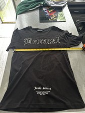 Judas Sinned Betrayal T Shirt Large Black Cobra Diamanté Smart Casual Retro