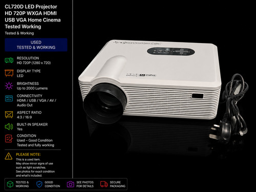 Cl720d led projector 720p - projector,