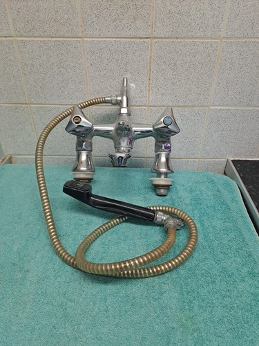 Vintage chrome bath - bath, shower