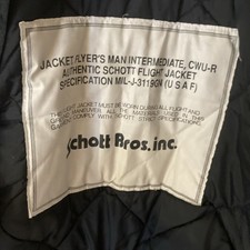 Rare Nee, Schott, Jacket Flyersman Intermediate, Black, Rare.