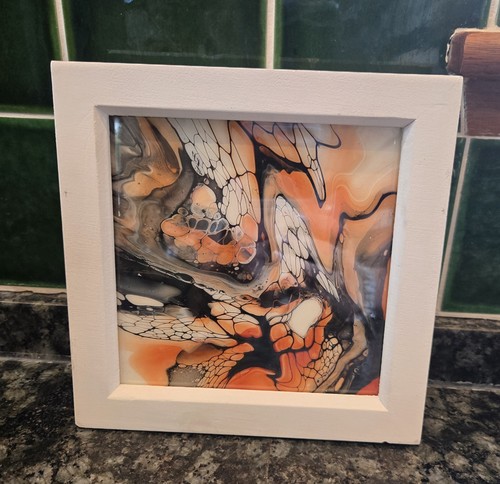 Framed abstract fluid pour - fluid,