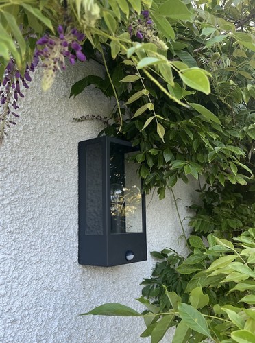 Black outdoor wall light - outdoor, lamp