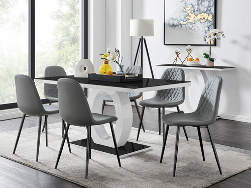 Giovani white gloss black - white,