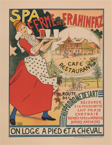 French cafe vintage poster - cafe,