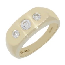 Pre Owned Mens Ring Diamond Set Three Stone CH1250