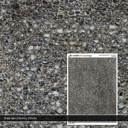 Sheets flint stone - flint, brick