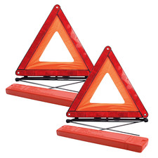 2 x Large Warning Car Triangle
