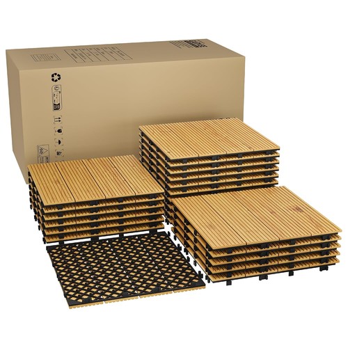 22pcs wood deck tiles - wood, 30×30cm