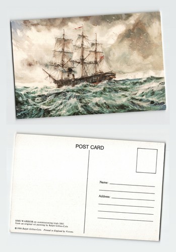 Vintage postcard hms - postcard,