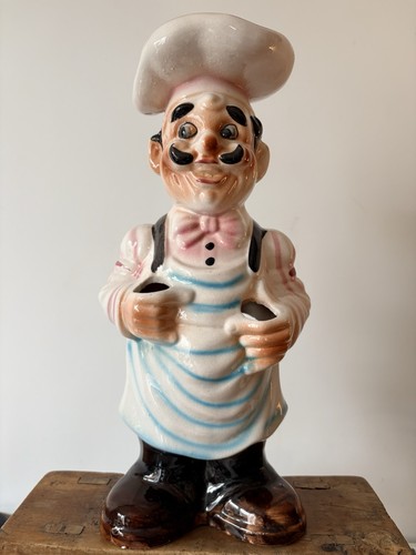 Vintage 1970s ceramic chef - vintage,
