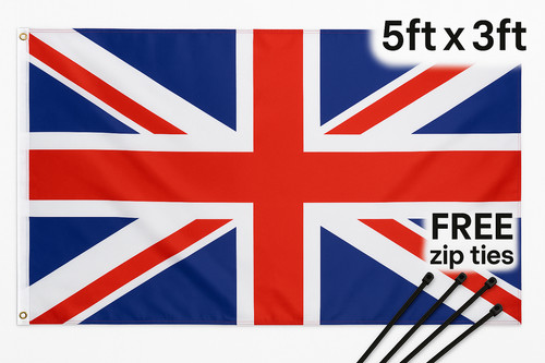 Union jack flag - 5x3, with