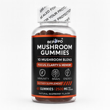 Mushroom Gummies – Memory & Focus Support – Lion’s Mane, Maitake + Blend