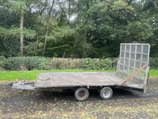 Indespension 14ft Car Transporter Trailer, Beavertail Trailer, Twin Axle Trailer