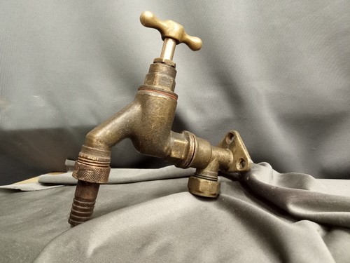 Brass garden tap reclaimed - garden, tap,