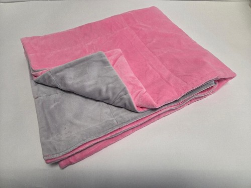 Weighted blanket pink grey - weighted, pink/grey
