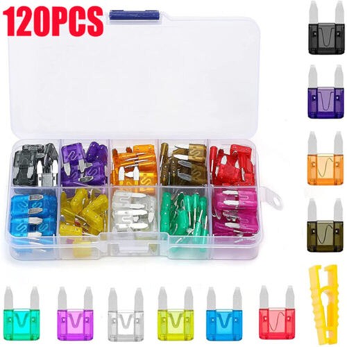 120 pcs mini car - fuses, 2-35a