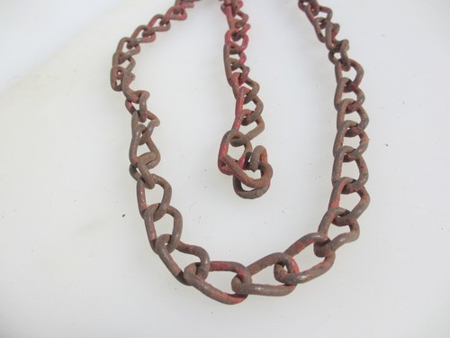 Vintage iron chain - iron, hanger