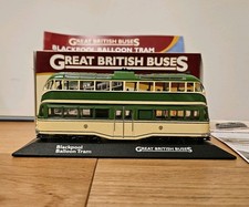 Atlas Great British Buses Blackpool Balloon Tram. With Original Box and Leaflet