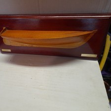 Saintoise Guadeloupe half hull model wood sail yacht fishing boat nautical sea